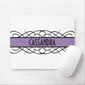 Lila Deko Blühe Mousepad (Mit Mouse)