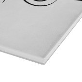 Lila Deko Blühe Vorstand Schneidebrett (Ecke)