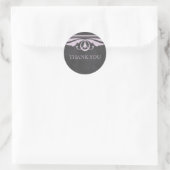 Lila Deko Chalkboard Danke Stickers (Tasche)