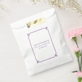 Lila Deko Chic Wedding Geschenktütchen (Versiegelt)