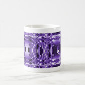 Lila Dekor-Tasse Kaffeetasse (Mittel)