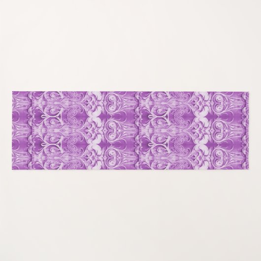 Lila Dekorationsmotiv Yogamatte (Vorderseite (Horizontal))