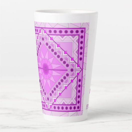LILA DEKORATIVE ART TASSE (Vorderseite)