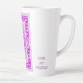 LILA DEKORATIVE ART TASSE (Rechts)