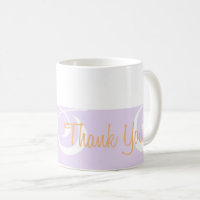 Lila dekorative Band Danke Tasse