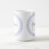 Lila dekorativer Circle Personalisieren Sie die Mo Kaffeetasse (Mittel)