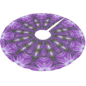 Lila dekoratives Baumrock Polyester Weihnachtsbaumdecke (Schrägansicht)