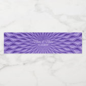 Lila dekoratives Wasserflaschen-Etikett Wasserflaschenetikett (Einzelnes Label)