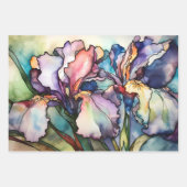 Lila Dekoupage aus Hartglas Iris Geschenkpapier Set (Vorderseite 2)