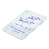 Lila Delphin speichert das Datumsfenster Magnet (Linke Seite)