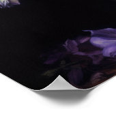 Lila Delphinium-Blume Art Print Poster (Ecke)