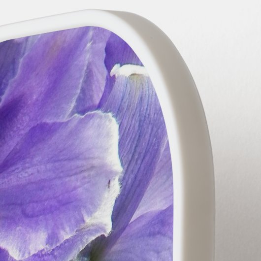 Lila Delphinium-Blume Pickleball Schläger (Linke Seite)