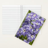 Lila Delphinium Floral Notizblock (Innen)
