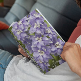 Lila Delphinium Floral Notizblock
