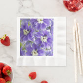 Lila Delphinium Floral Serviette (Beispiel)