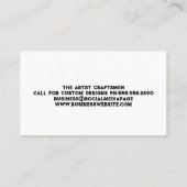 Lila Denim Fabric | Seamstress Tailor Visitenkarte (Rückseite)