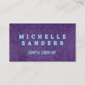 Lila Denim Fabric | Seamstress Tailor Visitenkarte (Vorderseite)