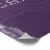 Lila Denim Fitness Poster für Glück (Ecke)