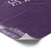 Lila Denim Glaube Fitness Poster (Ecke)