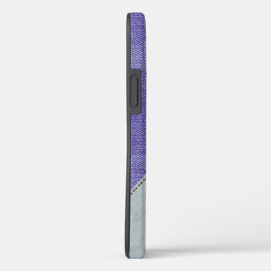 Lila Denim Heart Case-Mate iPhone Hülle (Rückseite / Rechts)