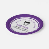 Lila Dental School Custom Graduation Party Pappteller (Schrägansicht)