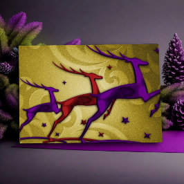 Lila der Holiday Card Feiertagskarte