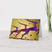 Lila der Holiday Card Feiertagskarte (Vorderseite)