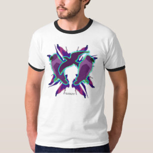 Lila der Wecker-T - Shirt der Krähen-Männer