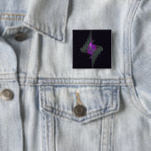 Lila Derwisch-abstrakte Kunst Button (Beispiel)