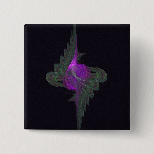 Lila Derwisch-abstrakte Kunst Button (Vorderseite)