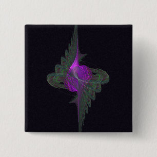 Lila Derwisch-abstrakte Kunst Button