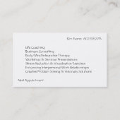 Lila Derwisch-abstrakte Kunst Terminkarte (Rückseite)