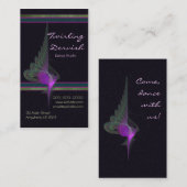 Lila Derwisch-abstrakte Kunst Visitenkarte (Vorne/Hinten)