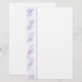 Lila Design Briefpapier (Vorne/Hinten)