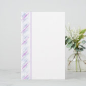 Lila Design Briefpapier (Stehend Vorderseite)