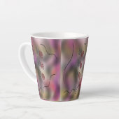 lila Design der Kunstkunst Milchtasse (Linke Ecke)