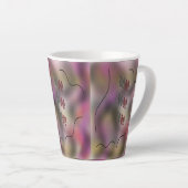 lila Design der Kunstkunst Milchtasse (Rechte Ecke)