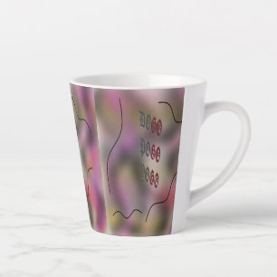 lila Design der Kunstkunst Milchtasse