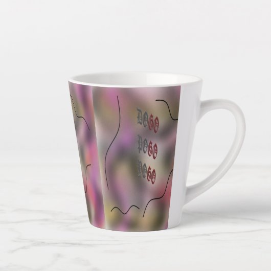lila Design der Kunstkunst Milchtasse (Rechts)