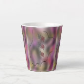 lila Design der Kunstkunst Milchtasse (Vorderseite)