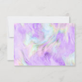 Lila Design der RSVP-Karte RSVP Karte (Rückseite)