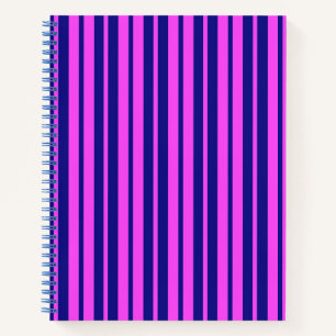 Lila Design der Streifen Notizblock