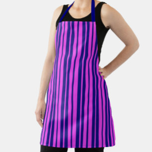 Lila Design der Streifen Schürze