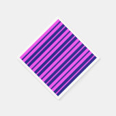 Lila Design der Streifen Serviette (Ecke)