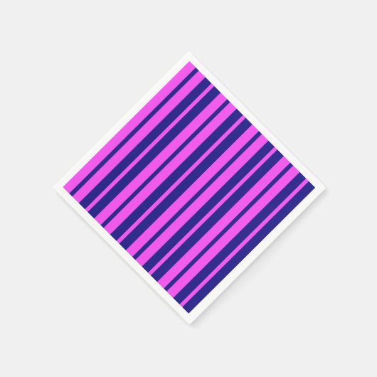Lila Design der Streifen Serviette (Ecke)
