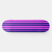Lila Design der Streifen Skateboard (Horizontal)