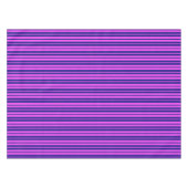 Lila Design der Streifen Tischdecke (Vorderseite (Horizontal))