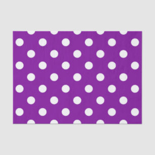 Lila Design der weißen Polka-Dots Seidenpapier