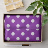 Lila Design der weißen Polka-Dots Seidenpapier (Geschenk)