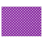 Lila Design der weißen Polka-Dots Tischdecke (Vorderseite (Horizontal))